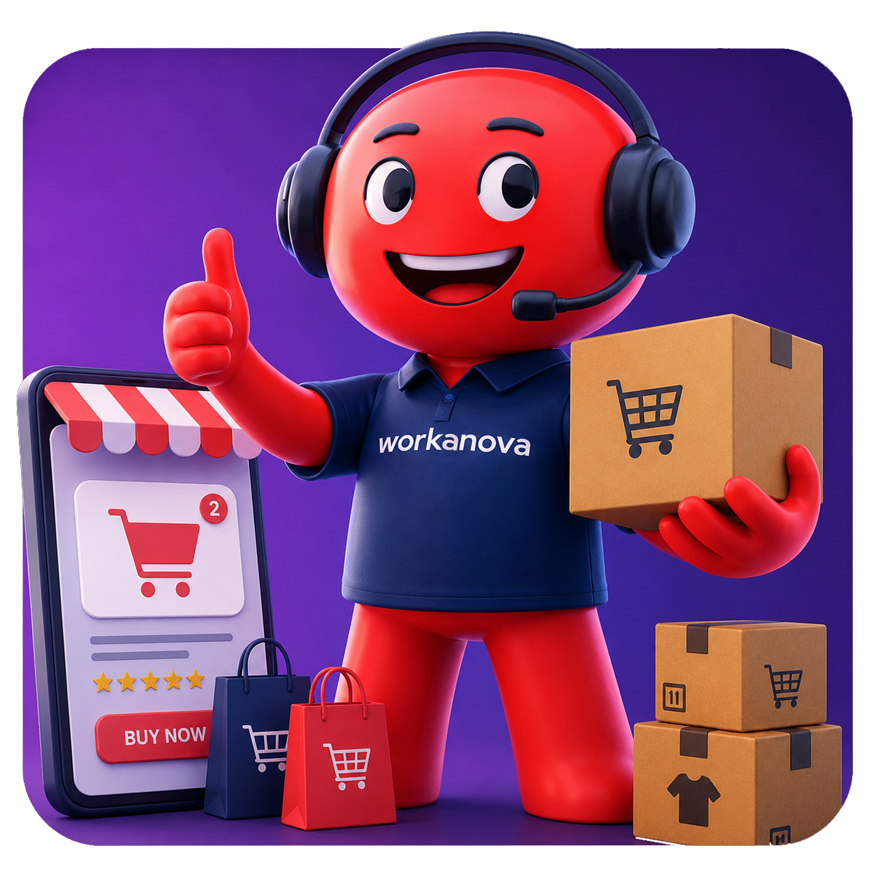 Workanova eCommerce customer support